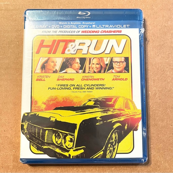 NEW SEALED BLU-RAY DVD Hit & Run - Kristen Bell Dax Shepard - Movie Film - Picture 1 of 2